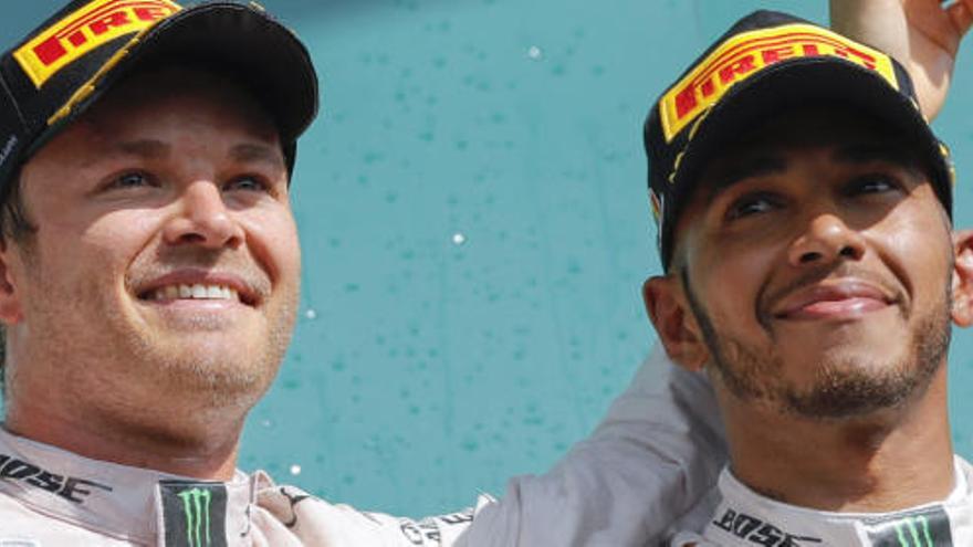 Hamilton y Rosberg