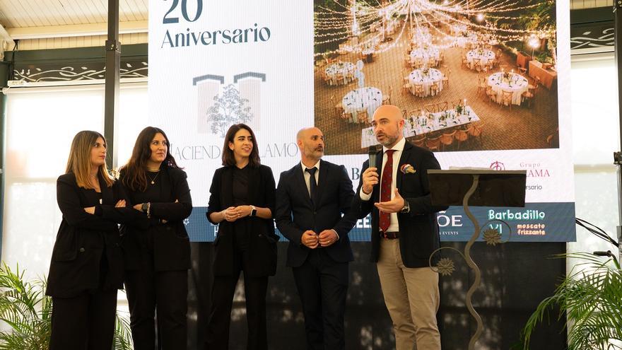 Hacienda del Álamo celebra su 20 aniversario en Málaga junto al catering de Alabardero