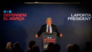 Laporta entra en campaña: "Defendemos al Barça de los que no tienen experiencia"