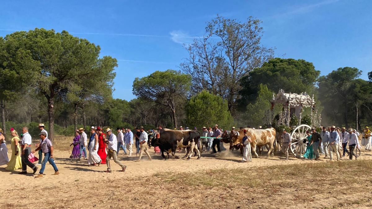 Romería de la Hermandad del Rocío en Málaga en 2025