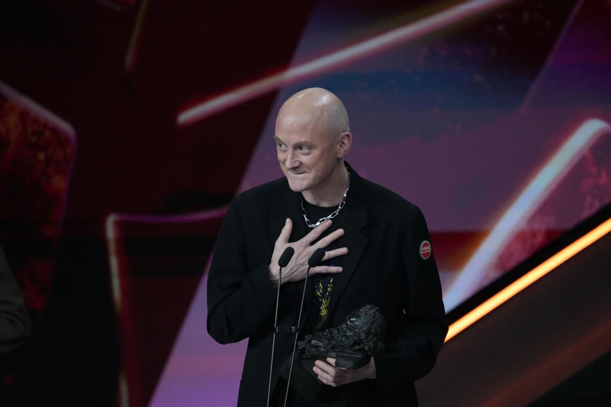 El artista musical Kangding Ray recoge el Goya a Mejor Música Original por 'Sirat'.