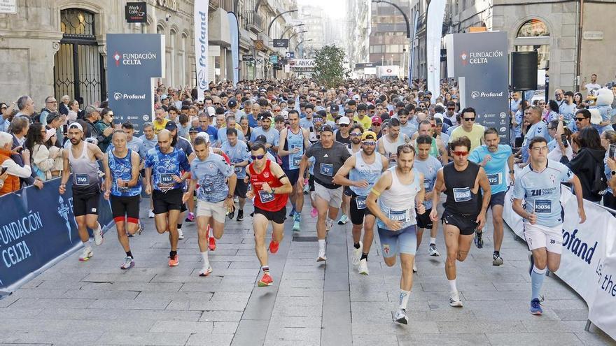 Invasión Celeste en Vigo con casi 3.000 corredores