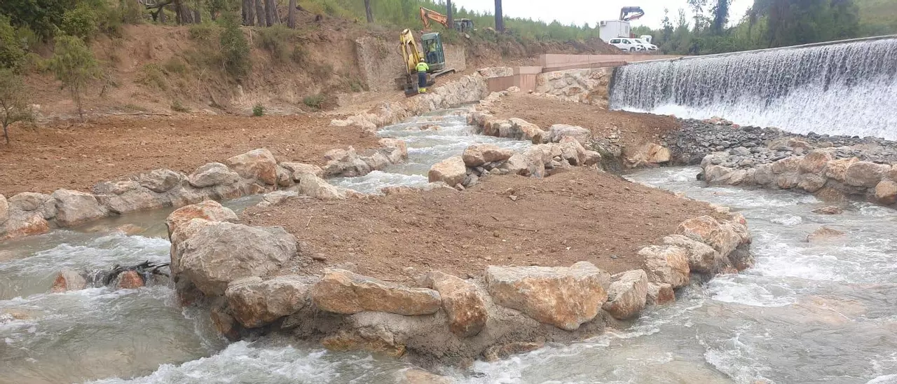 Un nou connector fluvial facilita el moviment dels peixos a Boadella i les Escaules