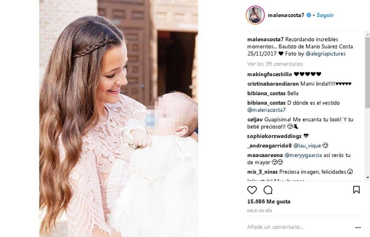 Malena Costa y su hijo Mario