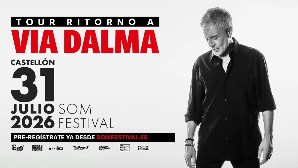 Imagen compartida por Som Festival anunciando el concierto de Sergio Dalma.