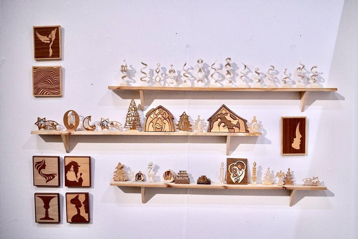Muestra de piezas de madera en la sala de exposiciones de La Encarnación hasta el 6 de septiembre.