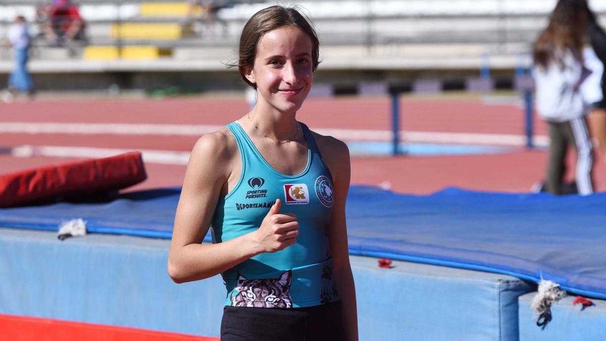 Cristina López, en una prueba en El Fontanar.