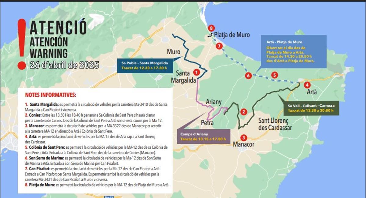 Cortes de la Mallorca 312 en la zona de Llevant