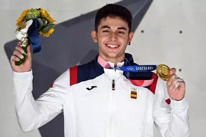 Las mejores imágenes del histórico oro de Alberto Ginés en escalada en Tokio 2020