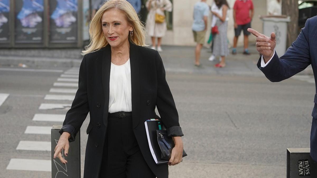 Cristina Cifuentes llega a la Audiencia Nacional.