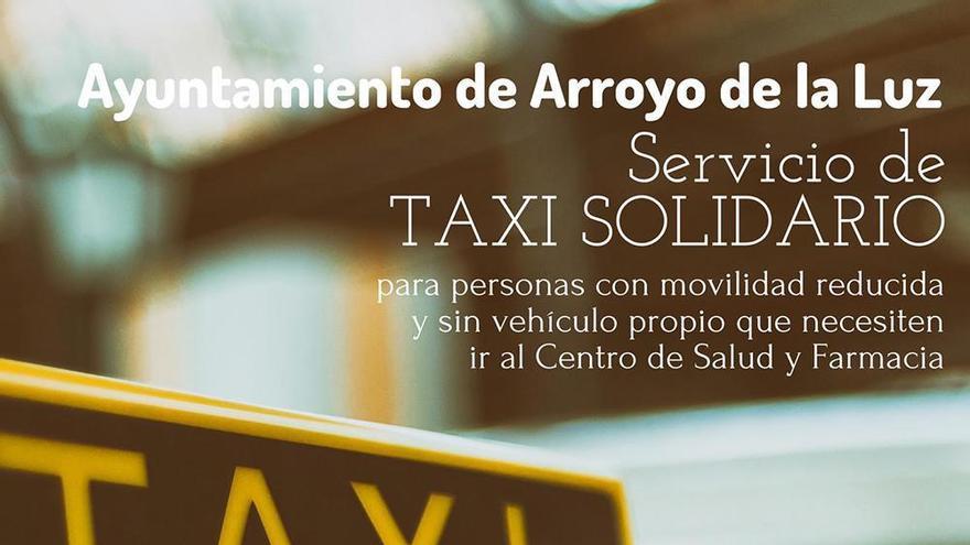 El Ayuntamiento de Arroyo de la Luz crea el servicio ‘Taxi solidario’El Ayuntamiento de Arroyo de la Luz crea el servicio ‘Taxi solidario’