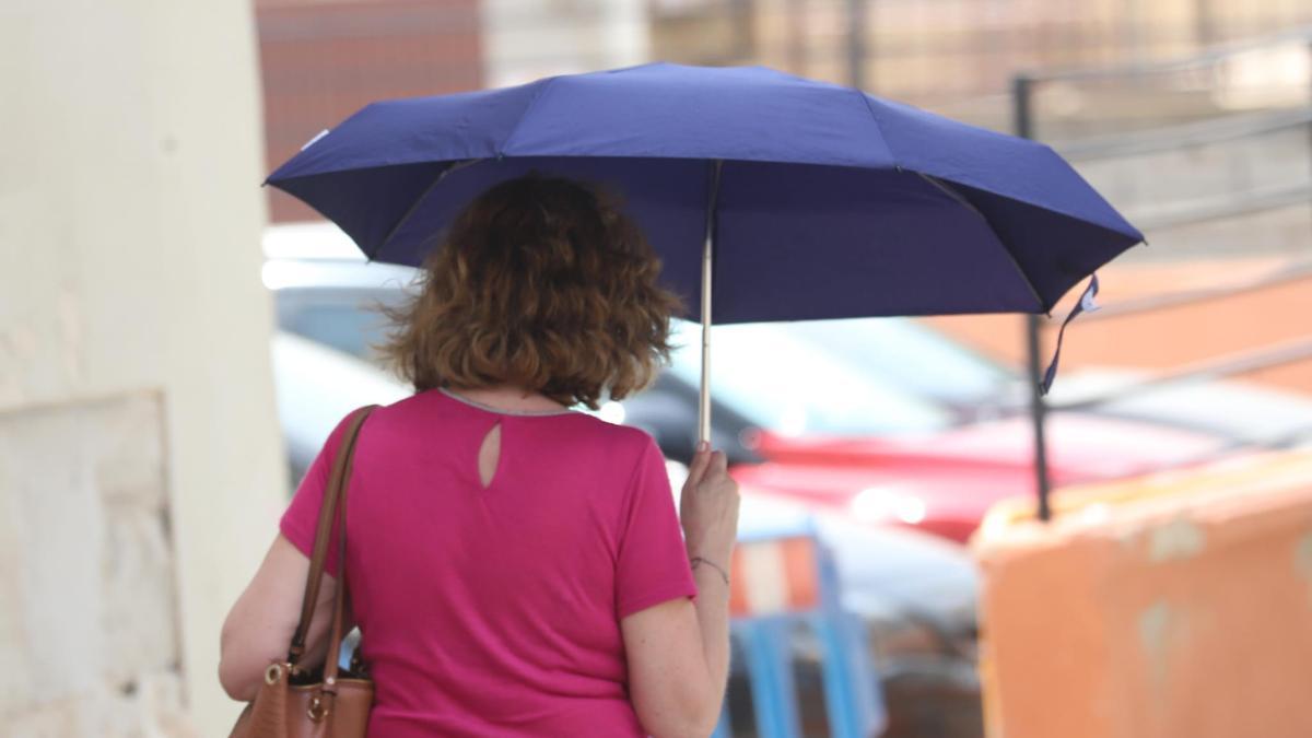 Los paraguas ya no se utilizan en la provincia para resguardarse de la lluvia sino del sol.
