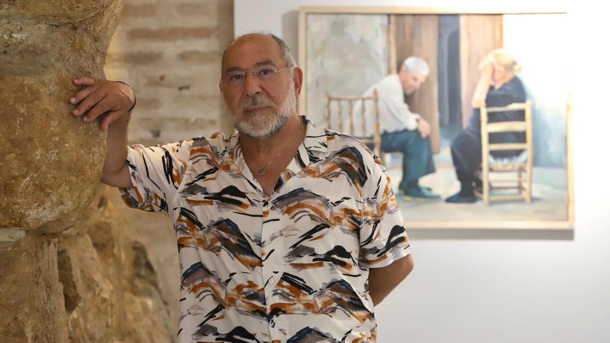 El pintor Juan José Díaz Expósito vuelve a exponer en Cajasur tras diez años sin mostrar su obra
