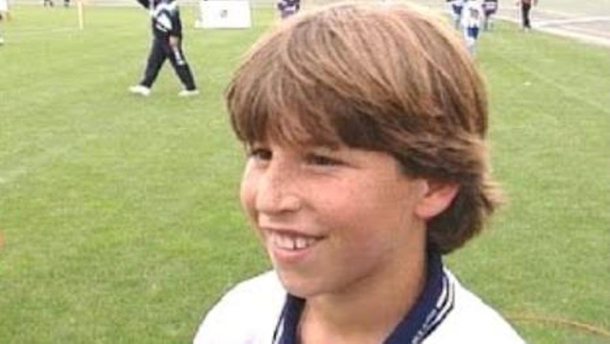 Sergio Ramos de pequeño