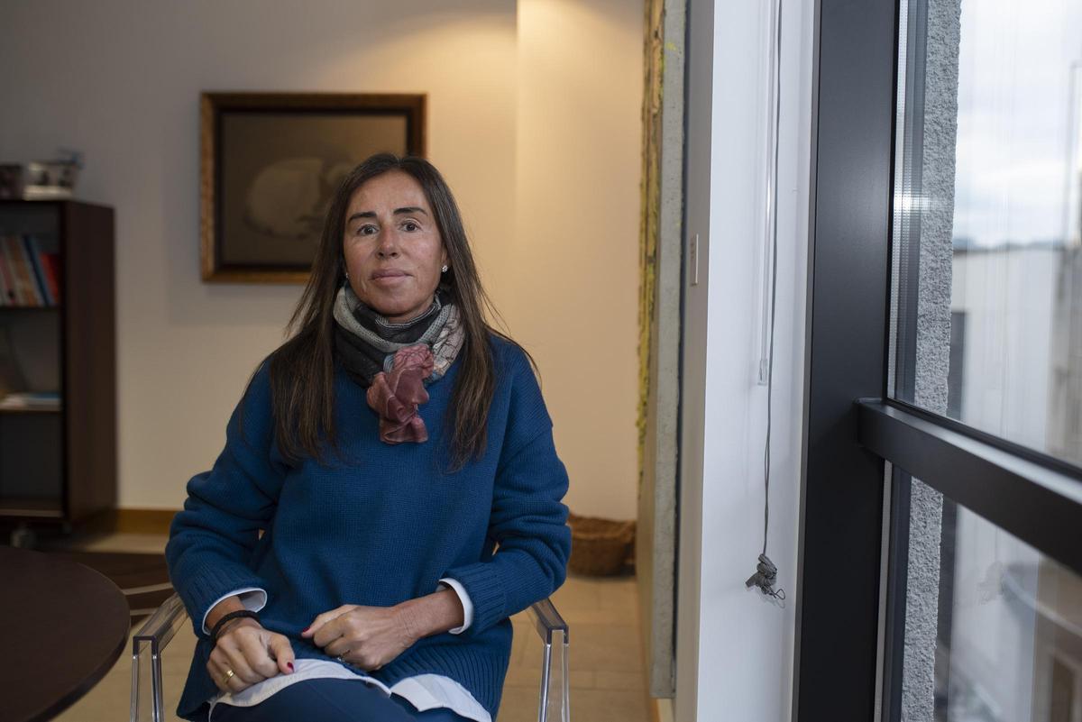 Felipa Jove, en su despacho de la sede de la Fundación María José Jove, en A Coruña.