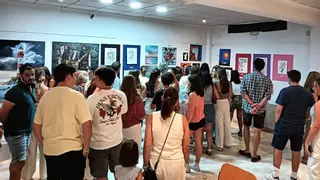 El alumnado de la Escuela Municipal de Pintura de Monesterio expone en la casa de la cultura