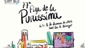 Cartel de la 77ª edición de la Fira de la Puríssima de Sant Boi del Llobregat.