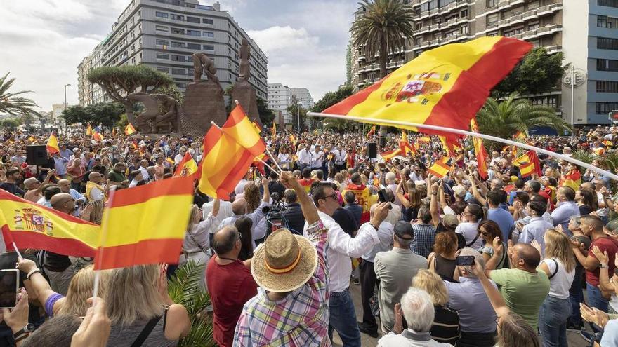 Manifestación contra la ley de la aministía en Las Palmas de Gran Canaria