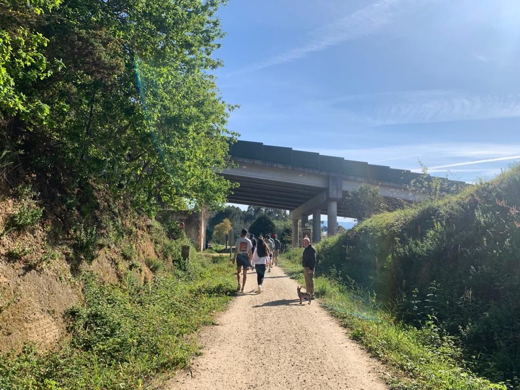 De caminata por la Vía Verde de O Salnés