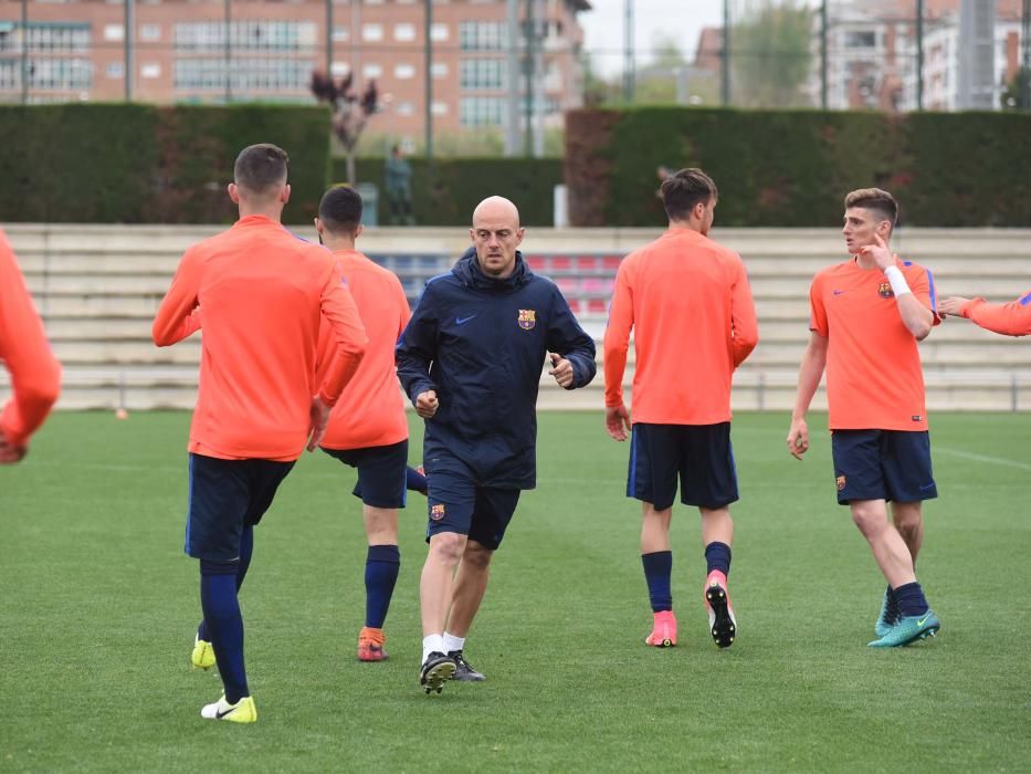 Entrenament del Barça juvenil