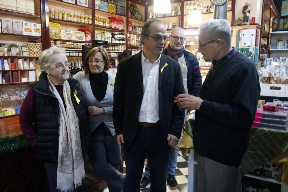 Turull visita la família de Puigdemont a Amer