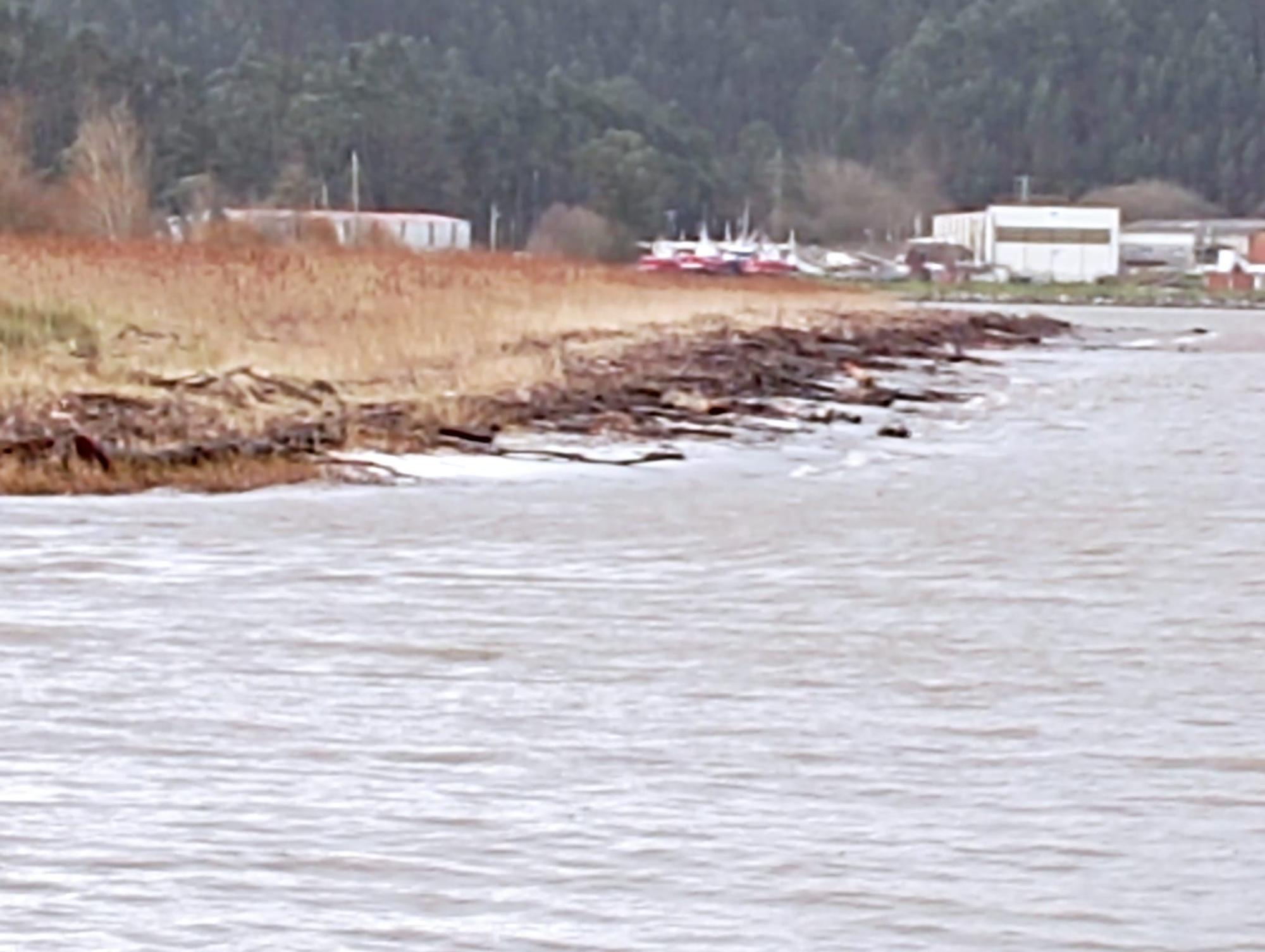 El temporal en la comarca de Avilés, así evoluciona