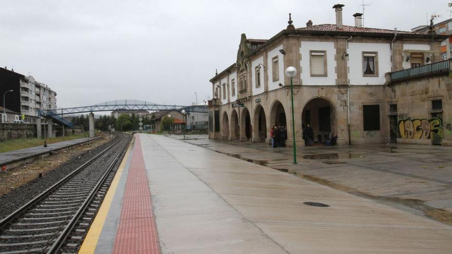 Estación de San Francisco, en el centro de Ourense.