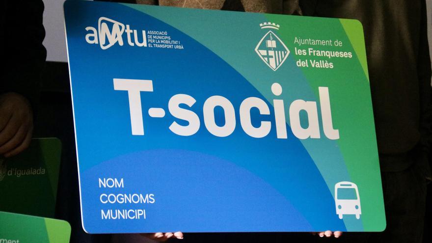 La T-Social unifica los títulos de tarificación social de diferentes municipios