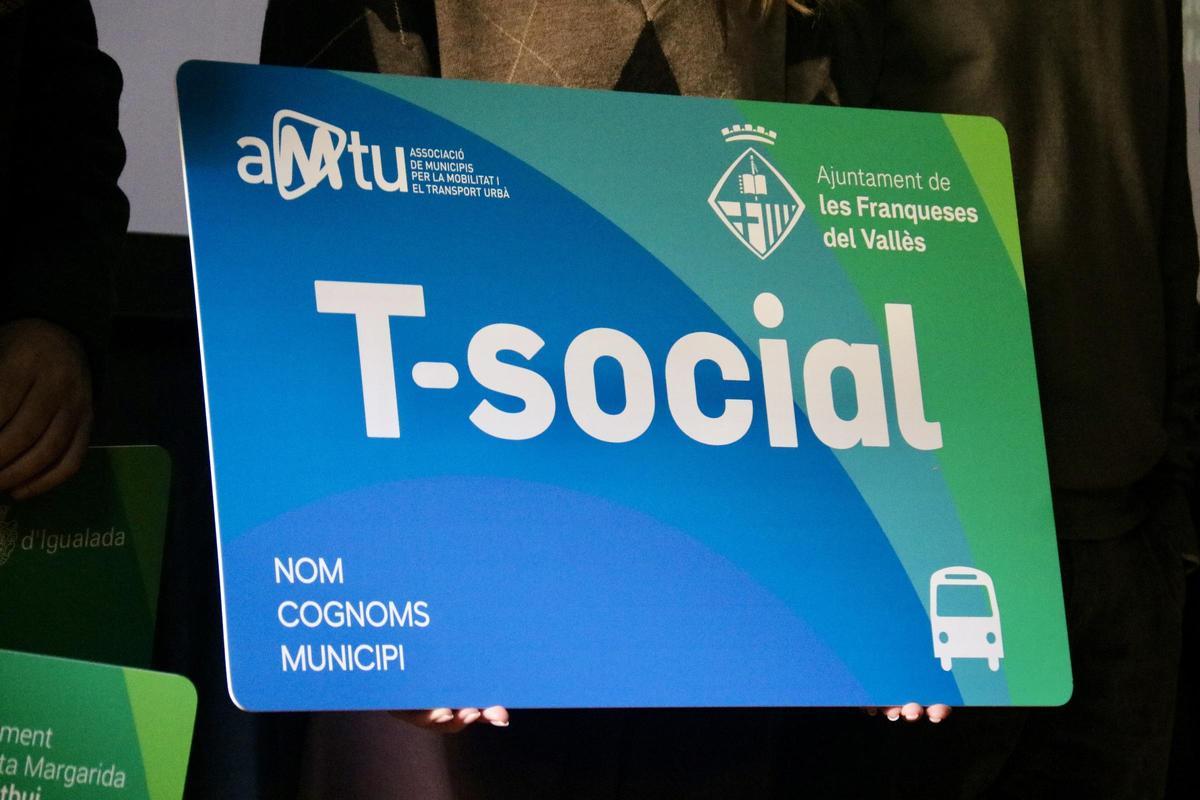 La T-social presentada este miércoles 14 de enero en Granollers