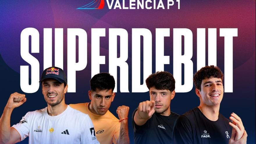 Las dos mejores parejas del planeta debutan este miércoles en el Valencia Premier Padel P1