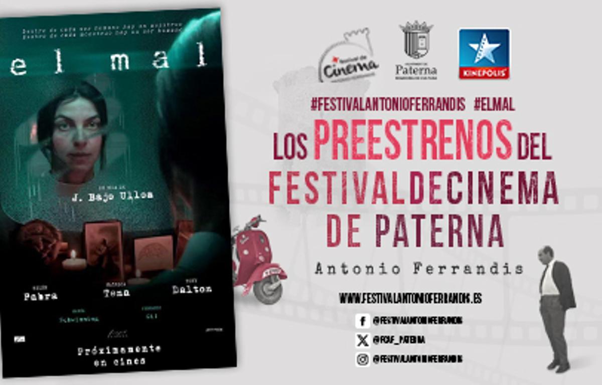 Película El Mal, preestreno Festival de Cine Antonio Ferrandis de Paterna.