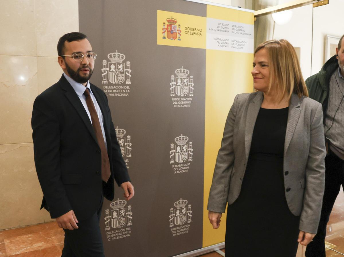 La delegada del Gobierno, Pilar Bernabé, el día del nombramiento de Juan Antonio Nieves, como nuevo subdelegado del Gobierno en Alicante