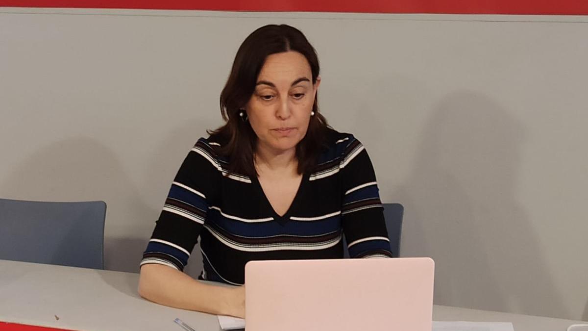 Sílvia Paneque durant la roda de premsa virtual