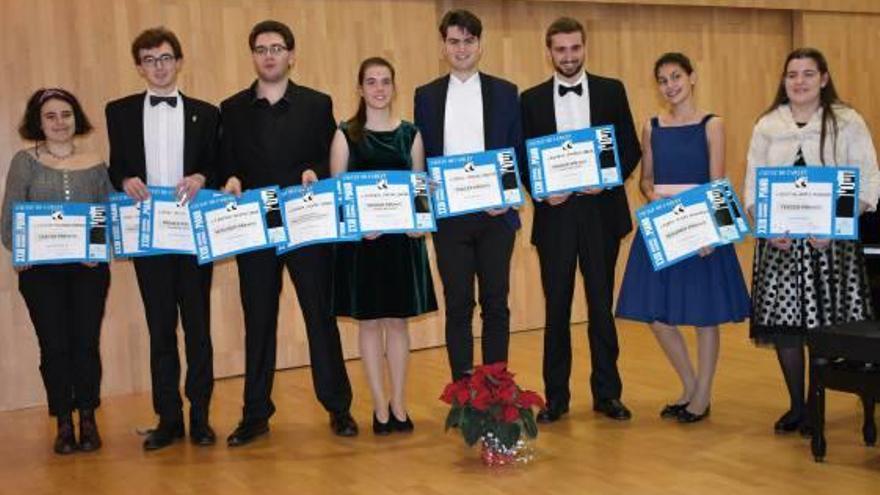 Pianistas premiados en el concurso de Carlet.