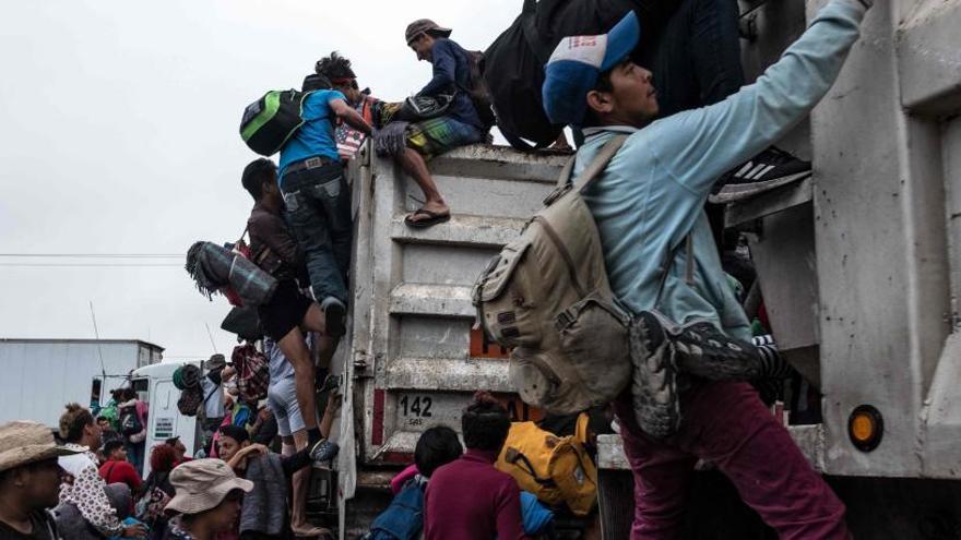 Migrantes en México.
