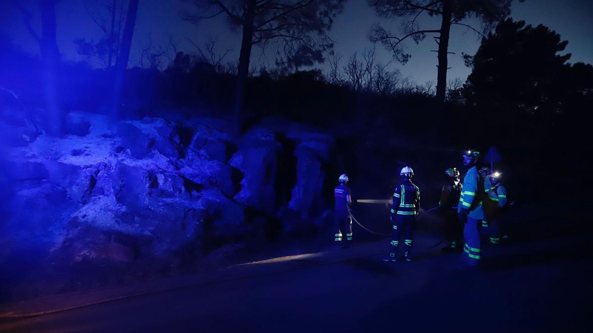 Así ha quedado la zona cero del incendio.