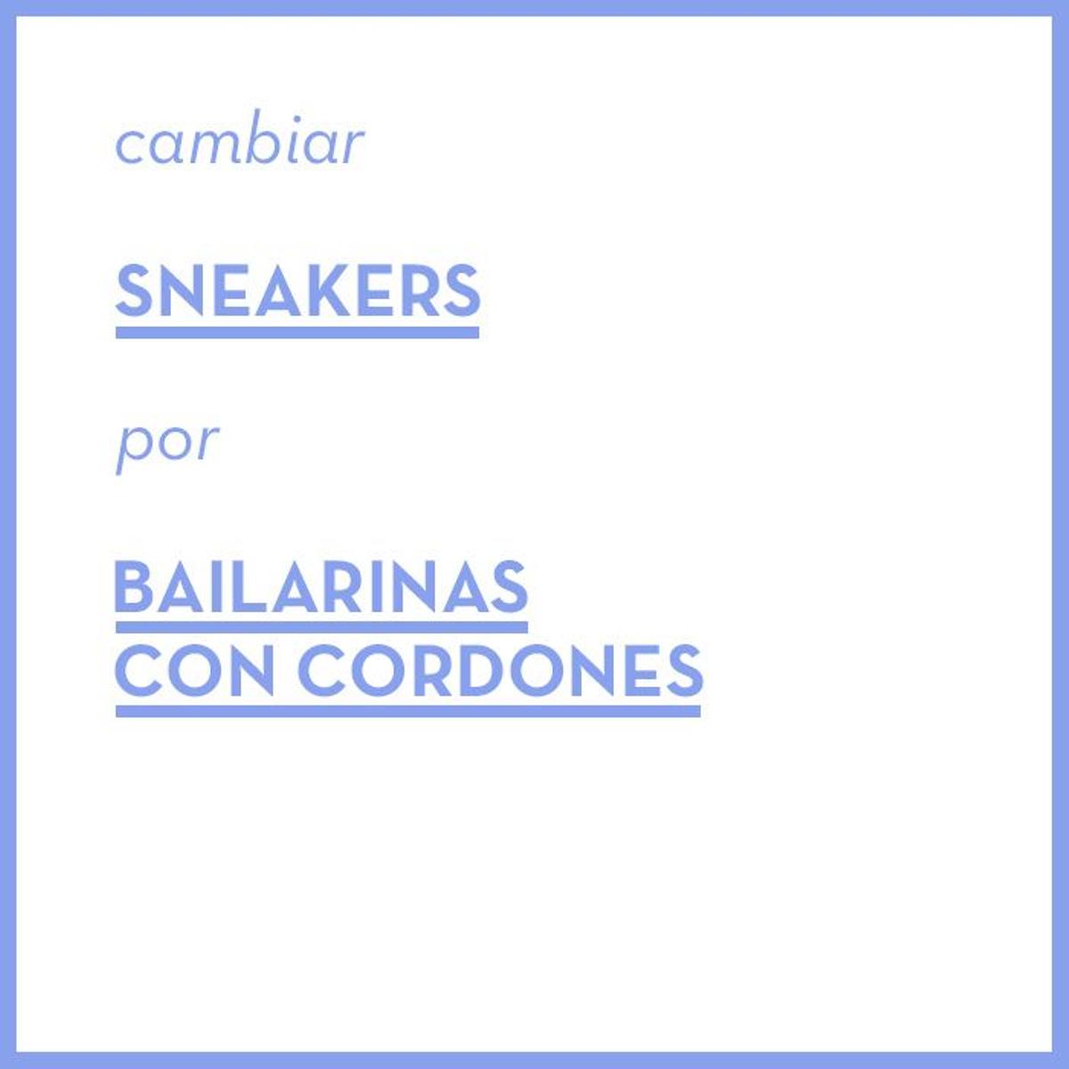 Sneakers - Bailarinas con cordones
