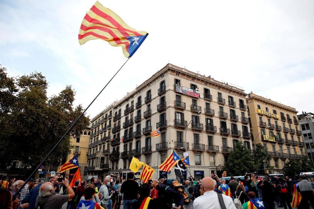 Manifestacions a Barcelona contra la visita del rei Felip VI