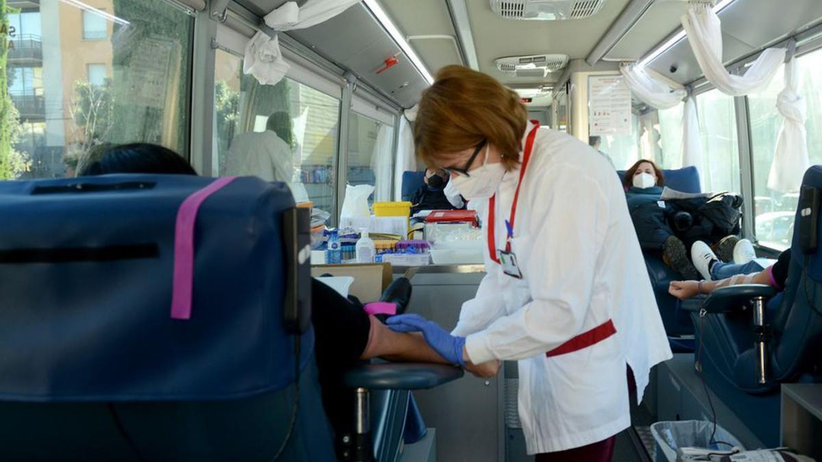 La marató de donació de sang, dissabte passat a Figueres. | CONXI MOLONS