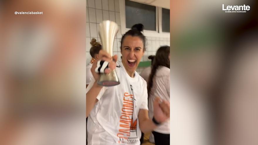 Así se ha celebrado la tercera liga femenina del Valencia Basket desde el vestuario