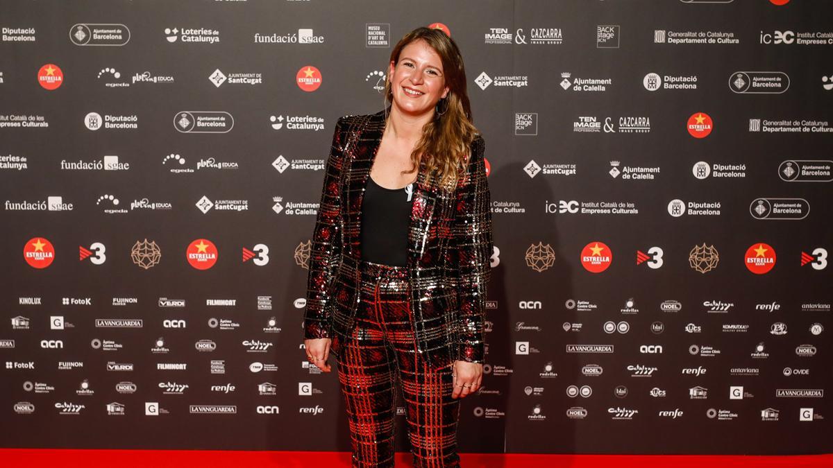 Clara Roquet, directora y guionista de 'Libertad',  en la alfombra roja.