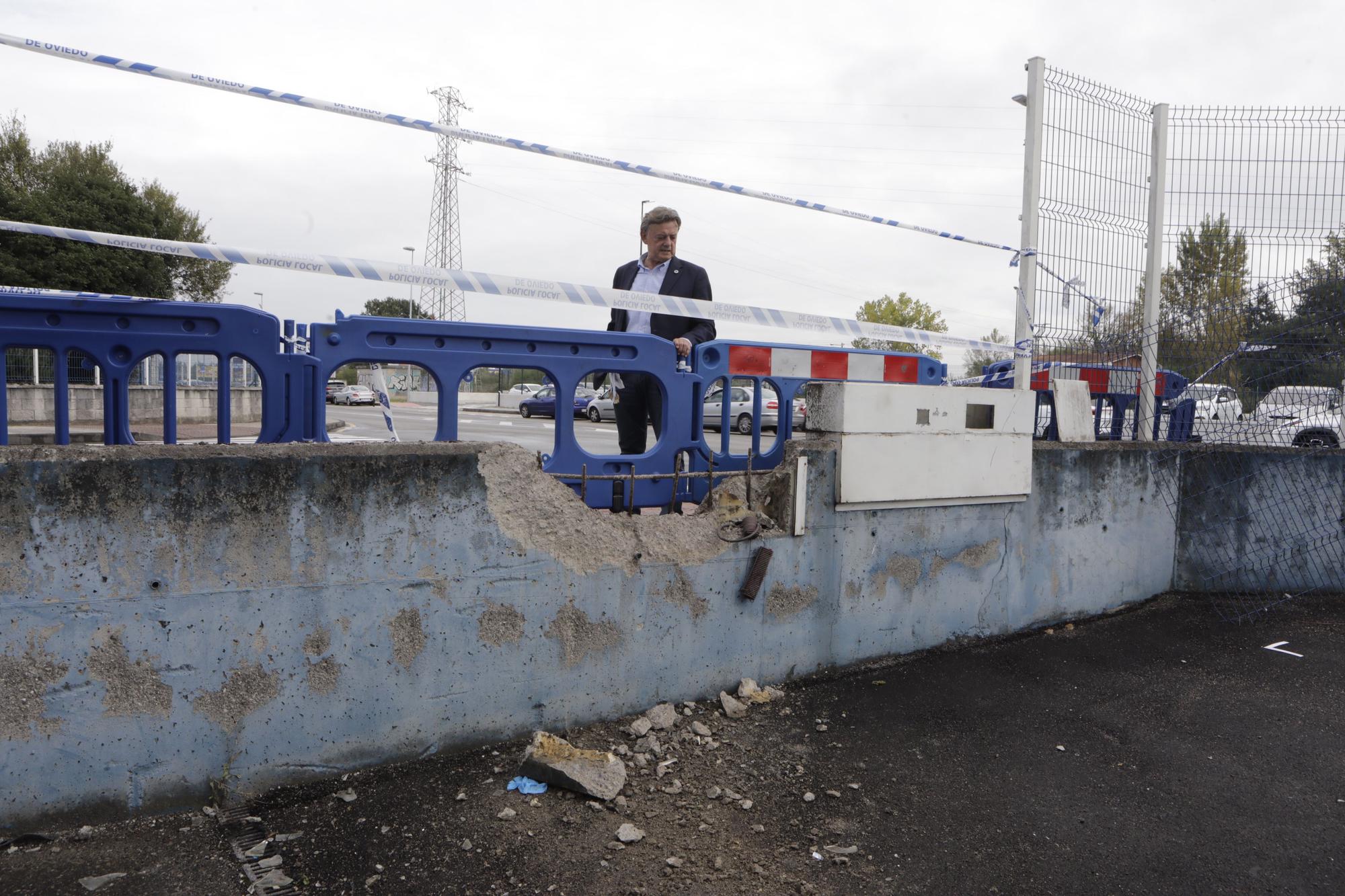 En imágenes: así quedó la zona en la que tuvo lugar el atropello en una carrera ilegal en Oviedo