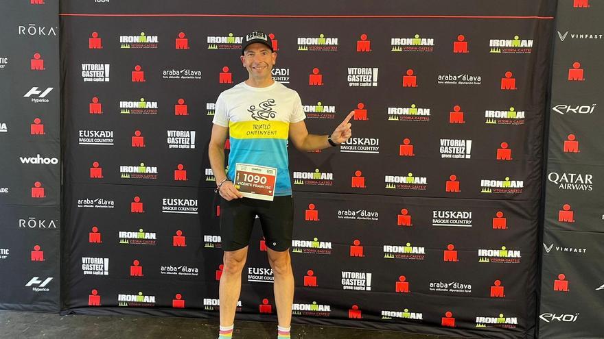 El triatleta de Ontinyent Vicente Granero completa su 31º Iron Man en Vitoria-Gasteiz