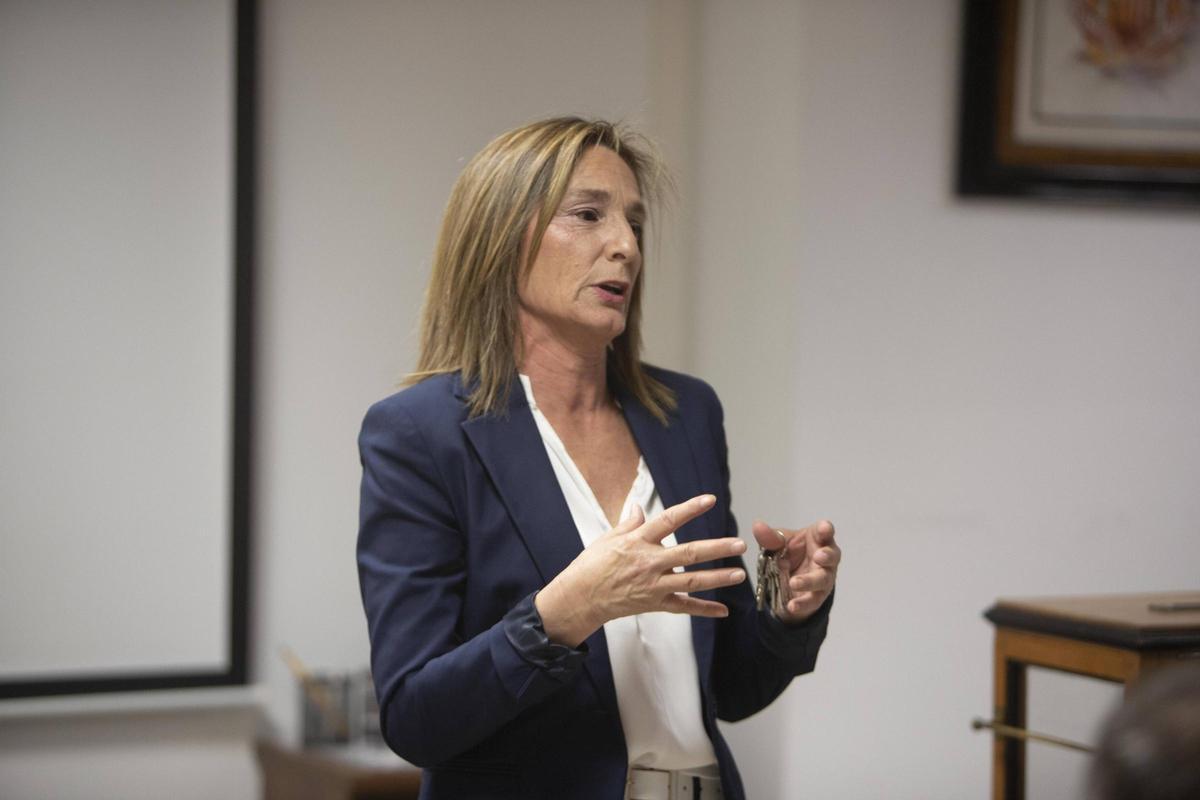 Paqui Vallés, en la sede de la JLF, en una imagen de archivo.