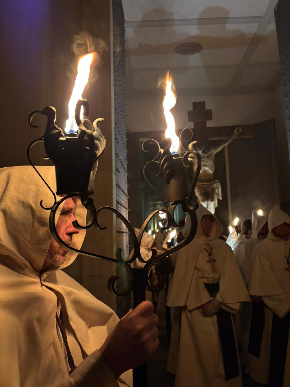 Un momento de la procesión de este Martes Santo.