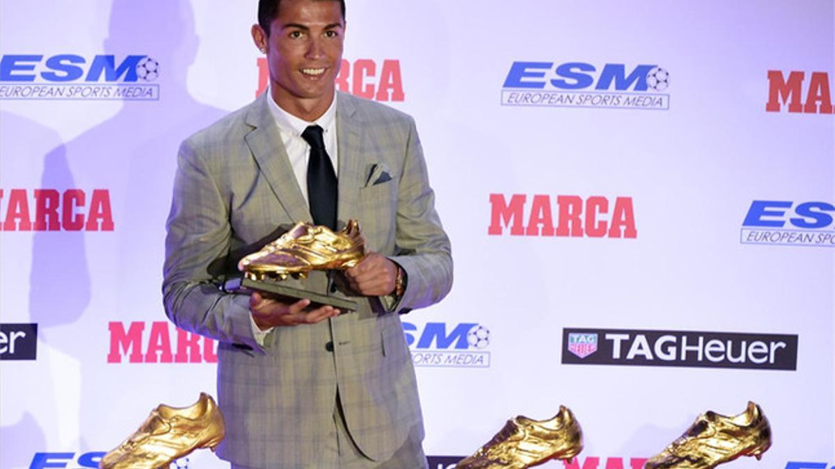 Cristiano Ronaldo recibió su cuarta Bota de Oro