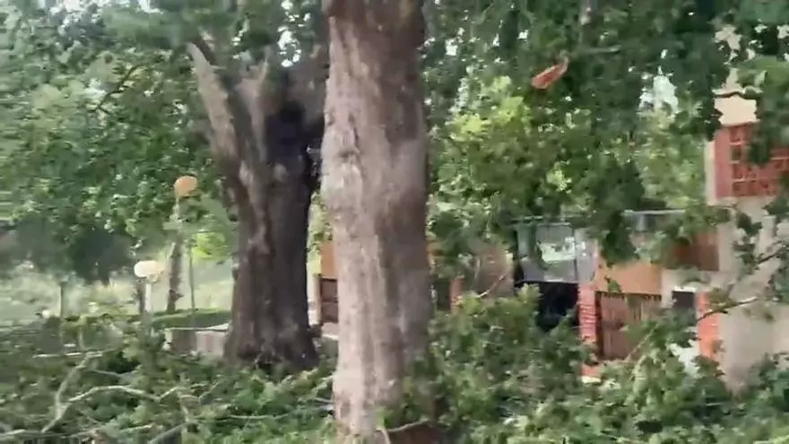 Así ha sido el reventón térmico en el parque de la fuente de Chella