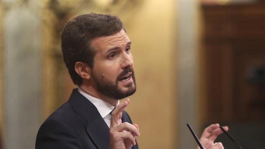 Casado anuncia que el PP votará 'no' a la moción de Vox