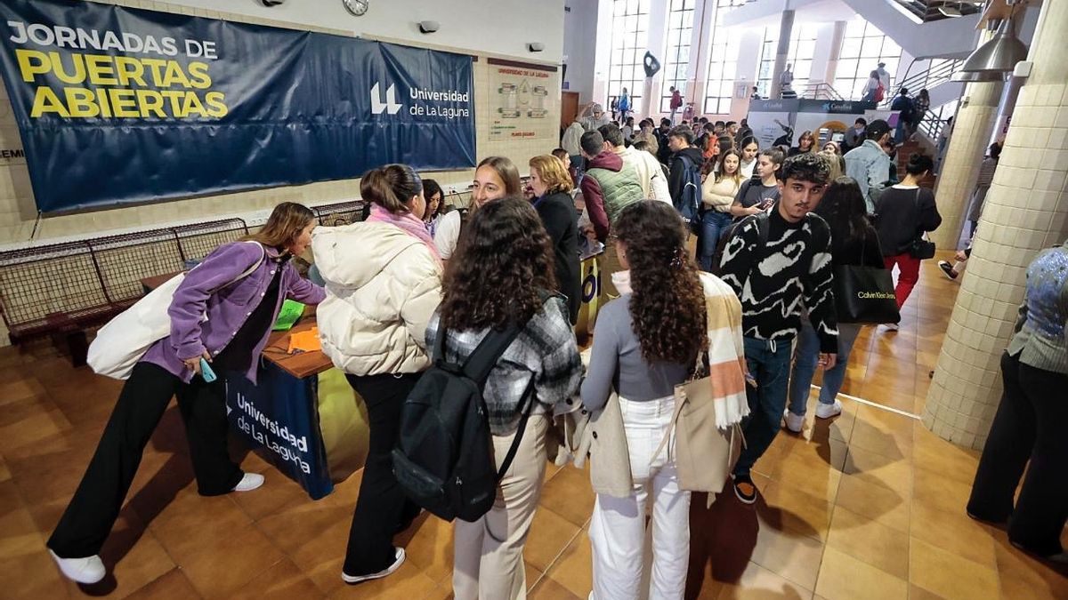 Una jornada de puertas abiertas en la Universidad de La Laguna.