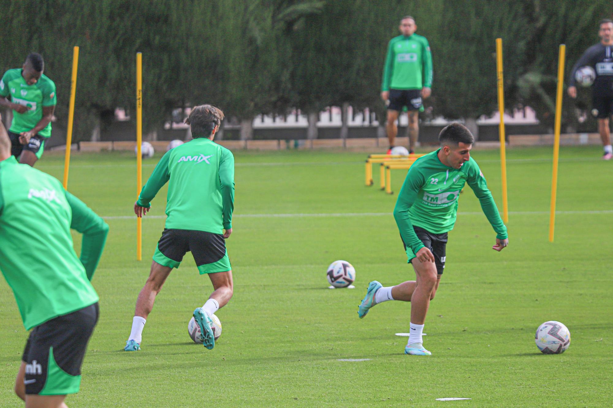 Primer entrenamiento de Machín como entrenador del Elche CF